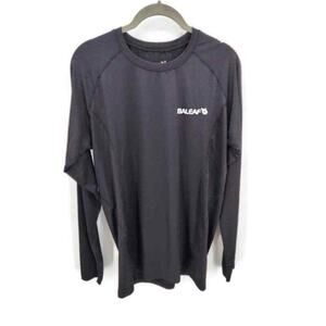 BALEAF Shirt men's Black long sleeve athletic shirt in size XXL